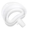 Flour Funnel Foldable Wide Mouth No Spill Silicone Stand Mixer Funnel for Dry Wet Ingredients White