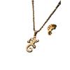 Stainless Steel Lizard Gecko Jewelry Set: Earrings & Necklace