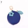 Mini Cherry Fruit Shape Coin Purse Strawberry Cute Pu Leather Pendant Korean Style Keychain Earphone Bag Mini Storage Bag