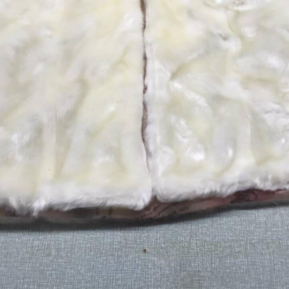 Women Long Of Imitation Mink Coat With Cap