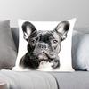 1pc Cute Pet Mini French Bulldog Pillow Case Square Bedroom Sofa Leisure Comfort Cushion Car Living Room Home Decoration