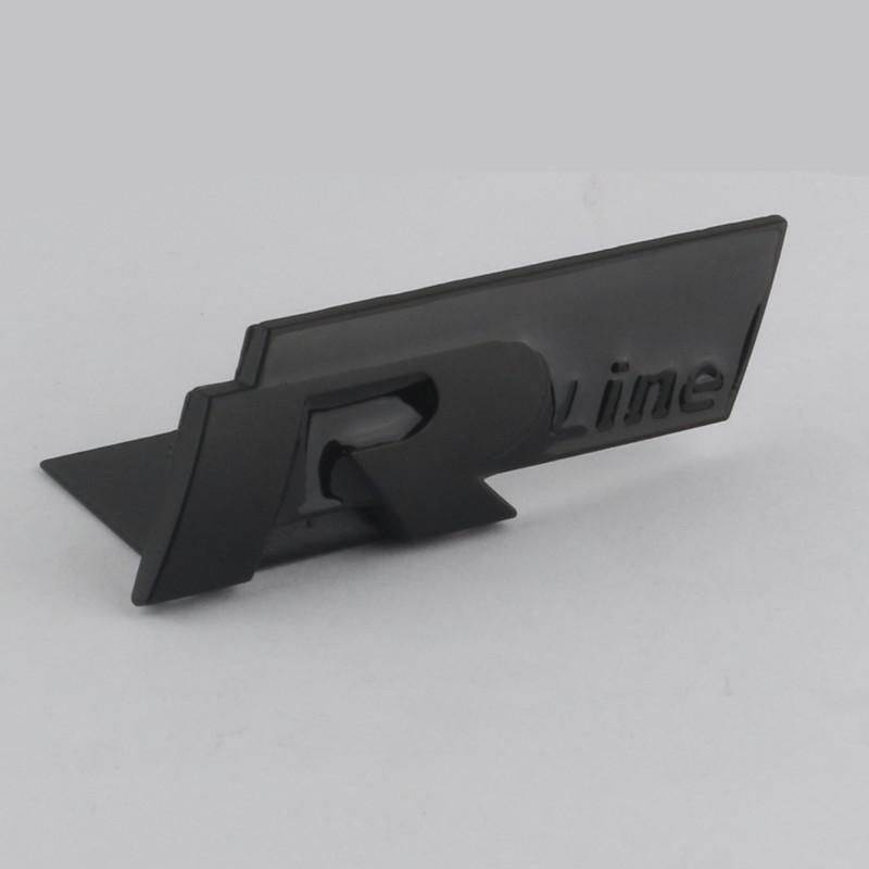 Compatible R Line Logo Sticker for Volkswagen Golf, CC, Scirocco, Magotan, Sagitar, and Polo - Rear Emblem/Grille Badge