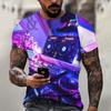 Für Männer T-Shirt Kurzarm Tops DJ Singer Graphic Shirts Tees Mode Designer Bekleidung O-Ausschnitt Männliche Hip Hop Kleidung Sommer Tops