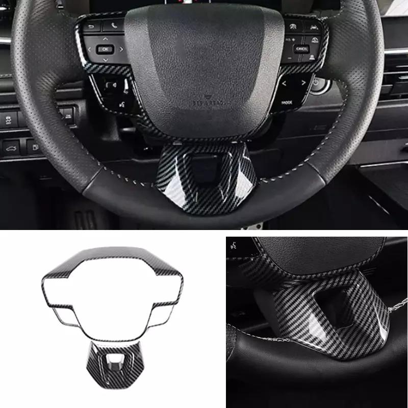 2x Carbon Fiber Car Steering Wheel Decor Frame Trim Cover For Toyota Camry 2025