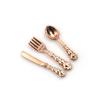12Pcs 1:12 Mini Cutlery Knife Fork Spoon Kitchen Set Doll House Miniature Barbie Accessories Kid Toy