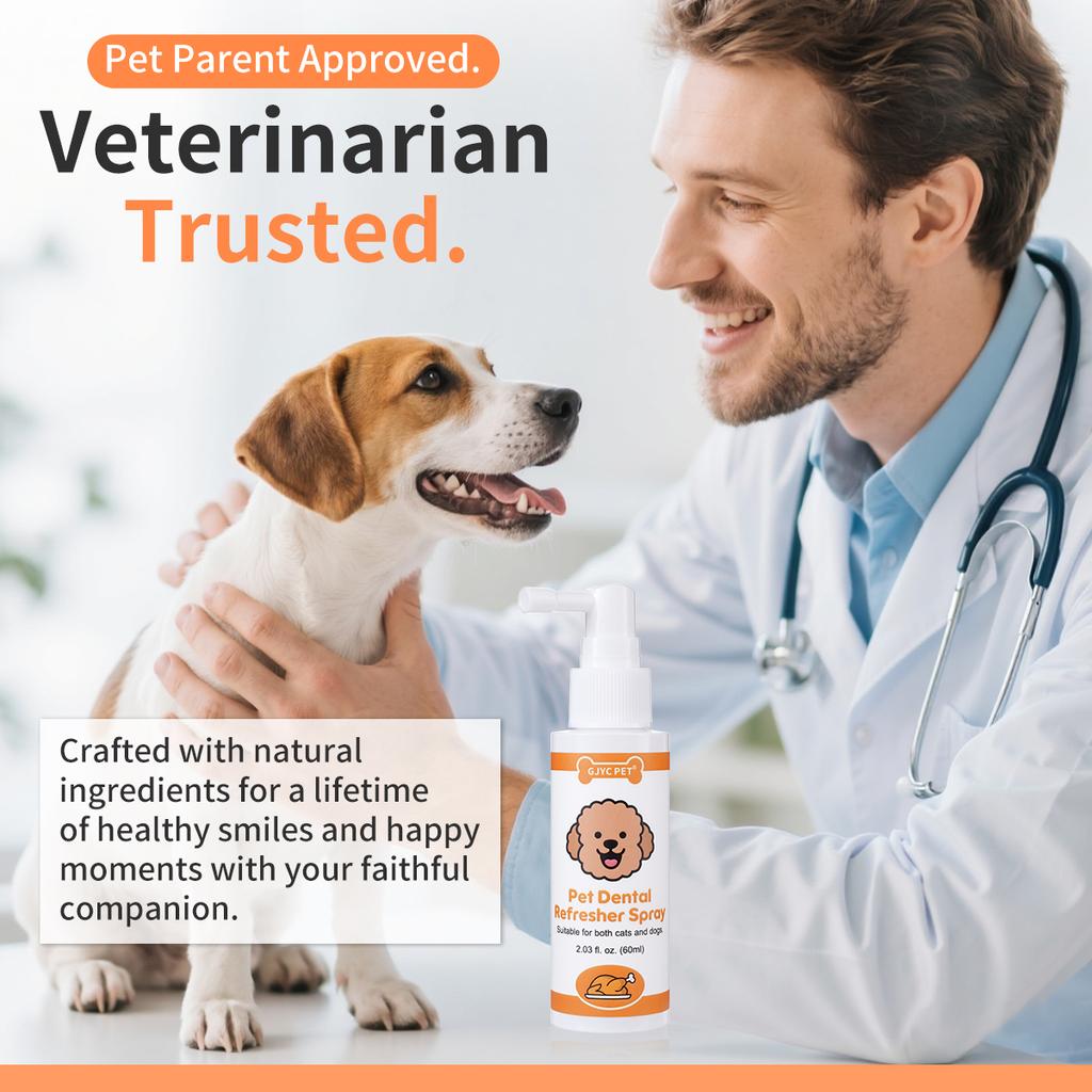 GJYC PET Roast Chicken Pet Oral Fresh Spray Cleanses Teeth Freshens Breath Removes Odors For Dogs Cats