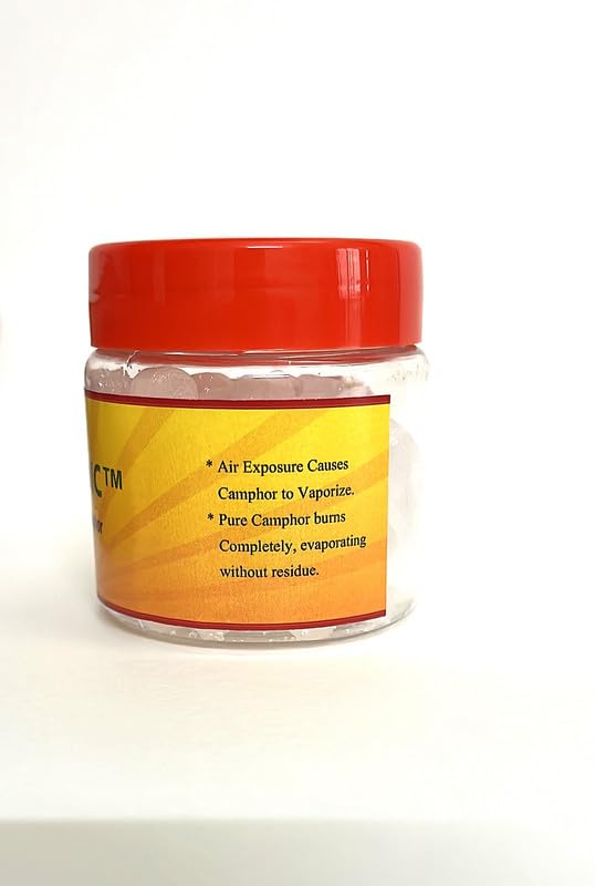 SENTVEDIC™ Camphor (Kapoor) 50g for Pooja, Aarti, Meditation & Aromatherapy | Pure Camphor Tablets