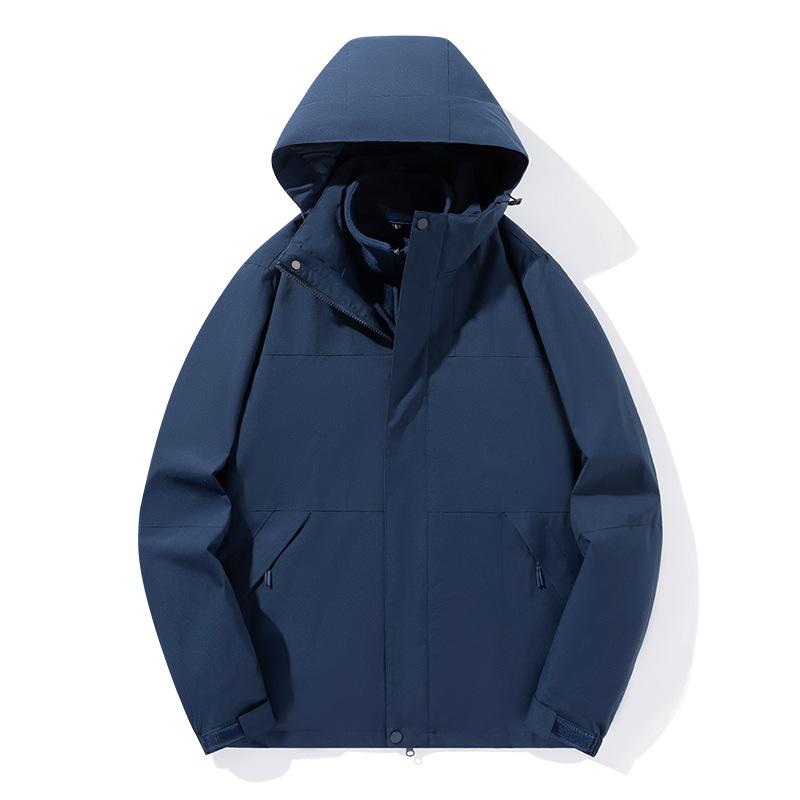 New Style Autumn and Winter Jacket for Women, Three-in-one Detachable Couple Hiking and Mountaineering Jacket for Men