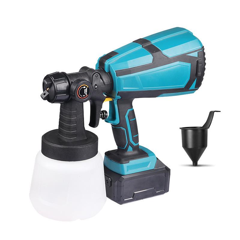 18V Rechargeable Lithium Battery Wireless Electric Paint Spray Gun for Walls & Latex Paint