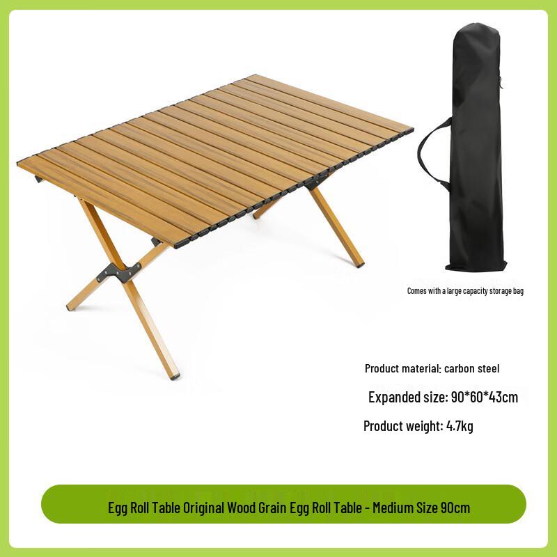 OIMG Outdoor Portable Carbon Steel Folding Camping Table