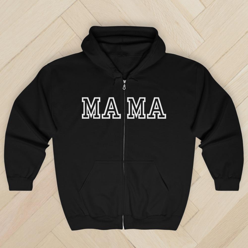 Spring and Autumn New Loose and Versatile Mom Printed Zipper Hoodie American Retro Hoodie for Men S