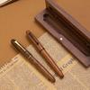 Wooden Pen Signature Pen Gift Box Customized Student Calligraphy Solid Wood Calligraphy Practice Pen Log Pen