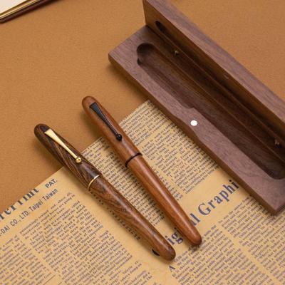 Drewniany Długopis Długopis do Podpisu Pudełko Prezentowe Personalizowany Uczeń Kaligrafia Drewno Lite Długopis do Ćwiczeń Kaligrafii Długopis z Kłody