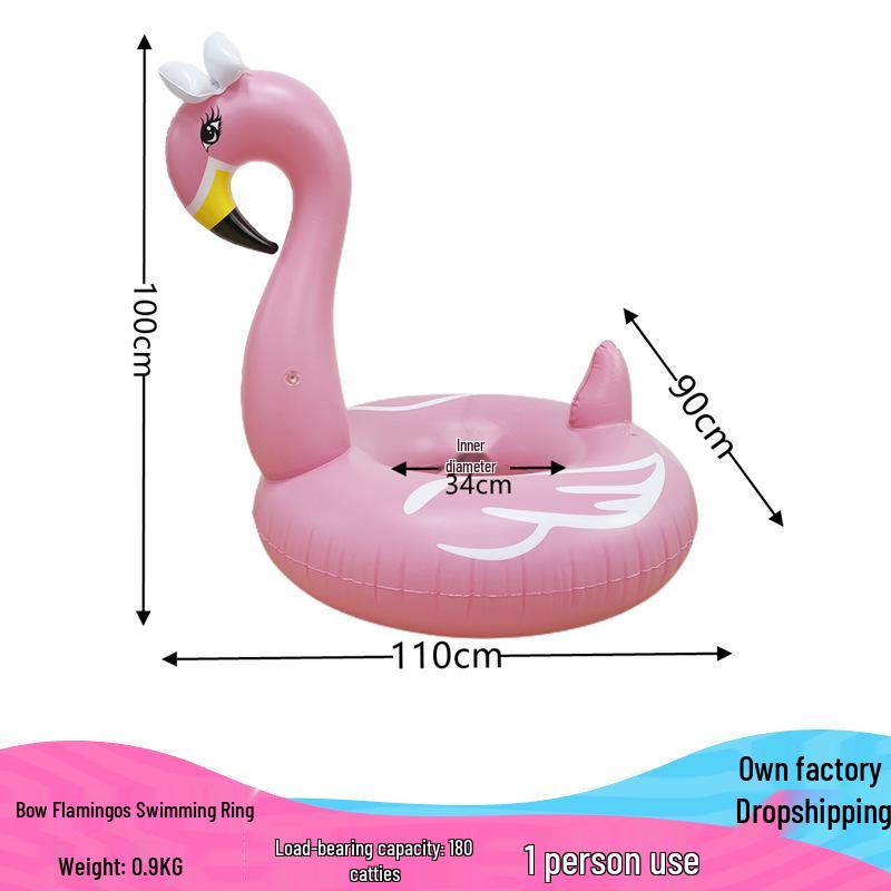 In-Stock New Big Yellow Duck Inflatable Water Toy Swim Ring As shown