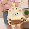 Cute Cartoon Bear Children's Backpack For Kindergarten Students With Spacious Design And Lightweight Oxford Cloth