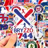 50 Baseball League Stickers Cartoon Baseball Sports Graffiti Stickers Diy Luggage Notebook Stickers