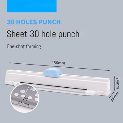 KW-TRIO 9930K Locher 30-Loch Dokumentenordner-Locher Manuell DIY A4 Locher Bürobedarf