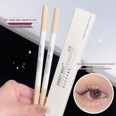 Sweet Mint Double-Ended Tear Trough Pen - Highlighting & Shadow Pen for Matte, Natural Lower Eyelid Brightening & Contouring