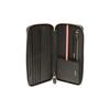 Bally Tirk Embossed Travel Wallet Men Wallet Black 6232134