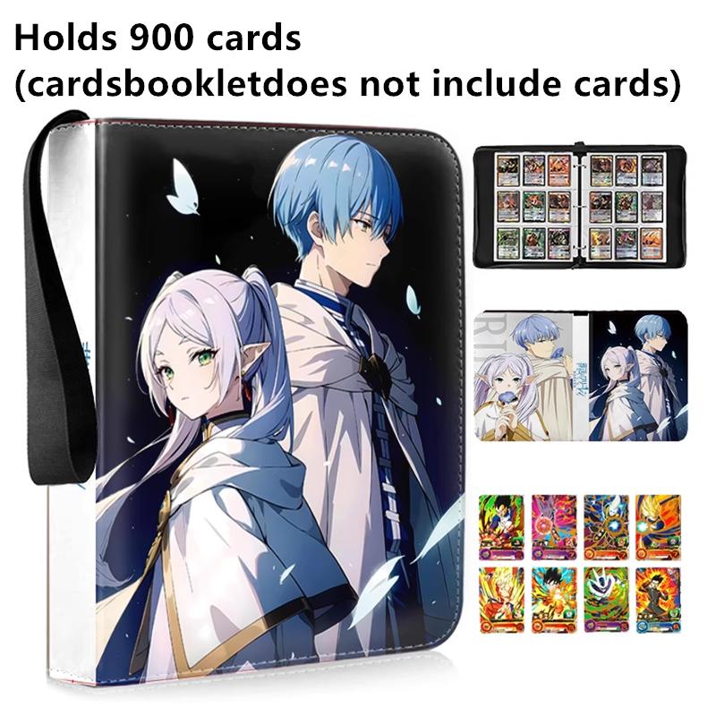 Anime Frieren: Beyond Journey's End 400pcs/900pcs Card Album Book Collection Card Zipper Game Cards Binder Holder Kids Gifts