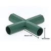 1Pc 16mm Plastic Pipe Fitting Stable Support Heavy Duty Flower Stand Greenhouse Frame Building Connector Garden Plant Accessorie
