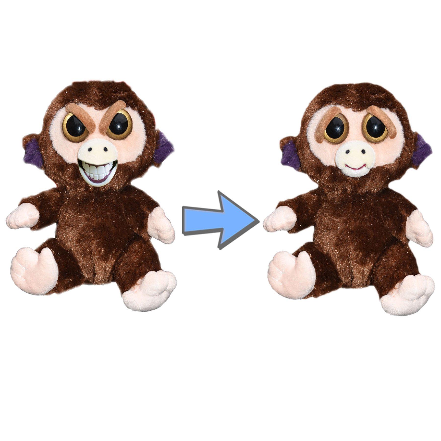 

Игрушка Feisty Pets Grin Monkey RANGS Japan Facetippet Smile Monkey с меняющимся выражением лица -