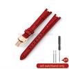 Concave Interface Design Women's Genuine Leather Watch Accessories 12mm for Tissot 1853 Flamingo T094210 Series Watch Strap