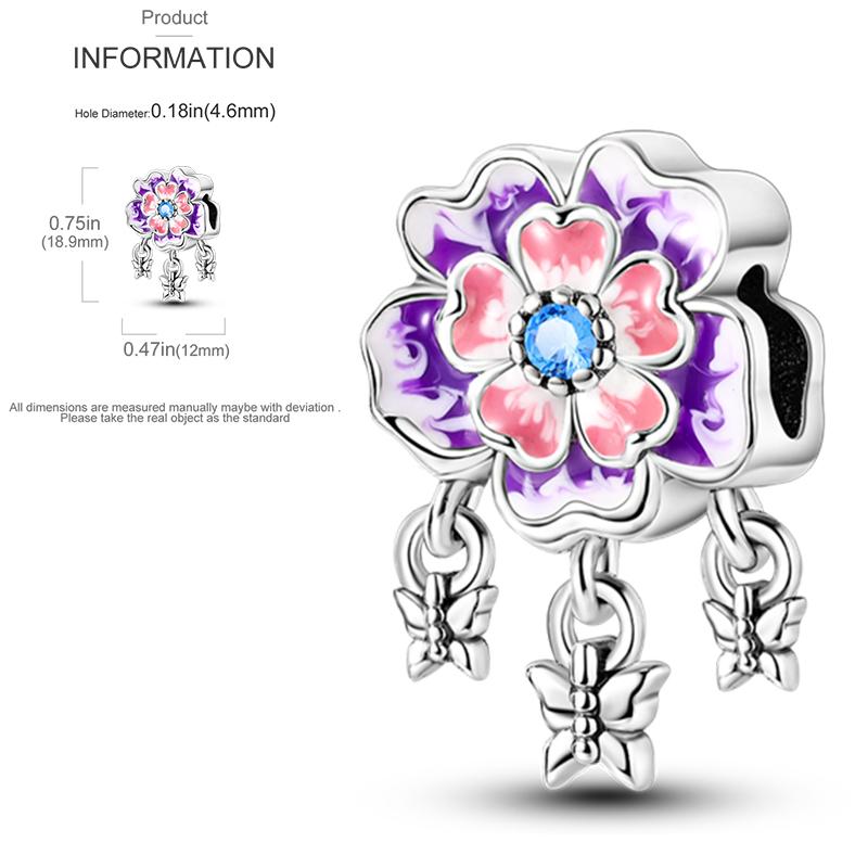 Christmas Bell Dangle Beads Copper Snowman Heart Elk Christmas Tree Snowman Fit Original Bracelet Women Jewelry