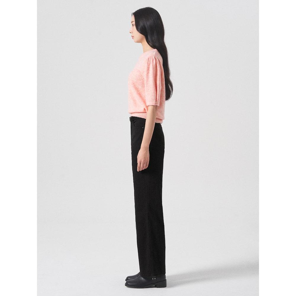 8SECONDS Hairy Short Sleeve Round Neck Pullover Light Pink
