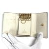 GUCCI 456118 logo GG 6 Key Case Key 6P Key Case PVC/Leather Beige