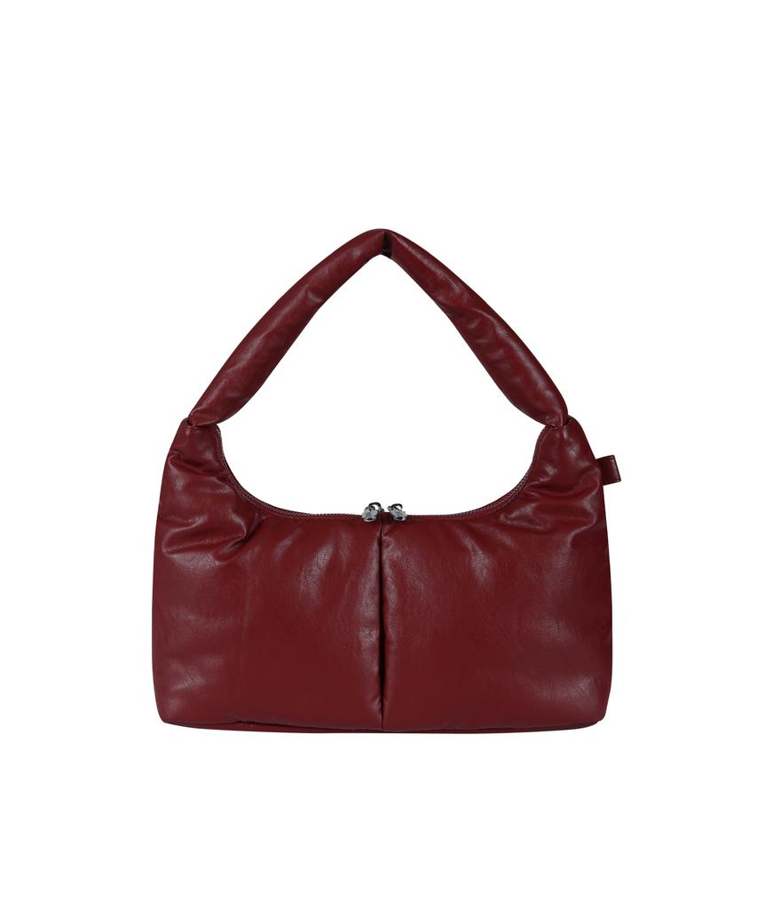 Fillintheblank Soft Basket Hobo Bag (S)(Burgundy)