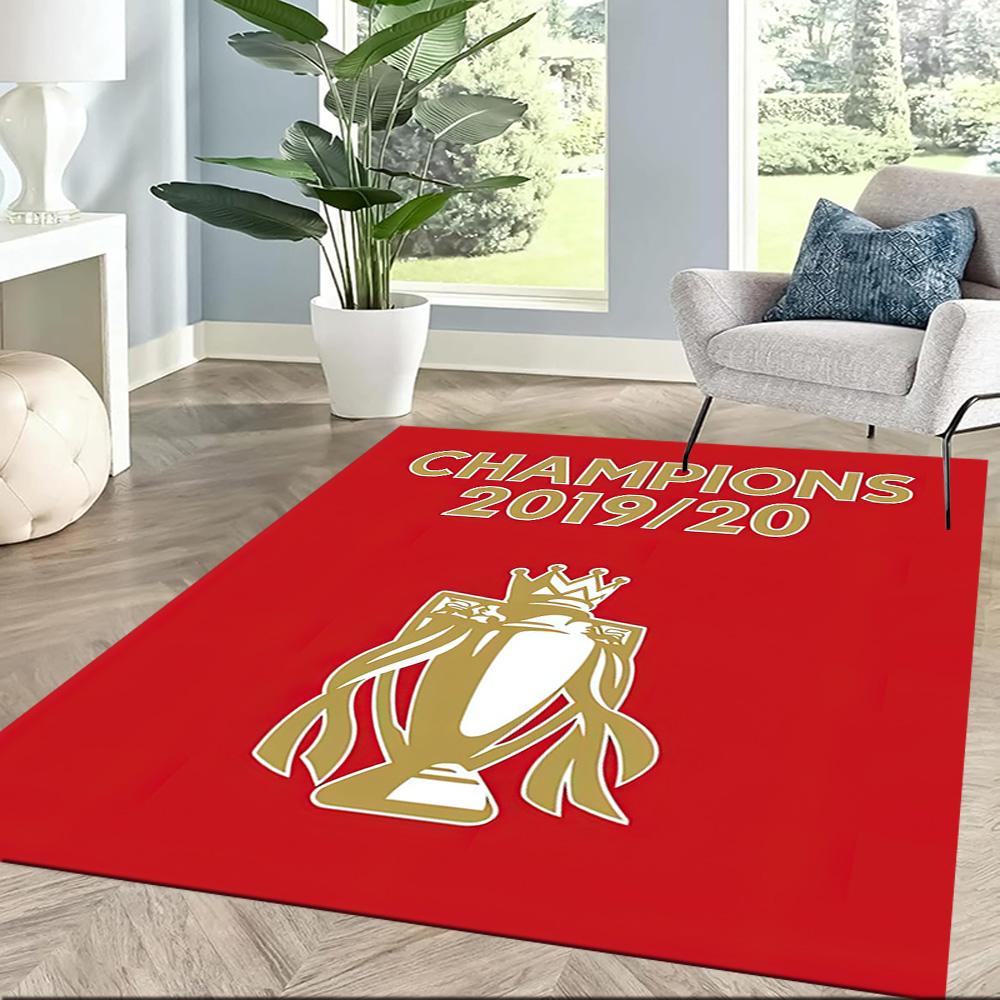 Liverpool Football Club Area Rug Design For Game Room Dormitory Balcony Foyer Antislip Carpet Office Home Decor Wedding Party Gift