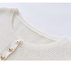Autumn/Winter Round Neck Single-Breasted Loose Slimming Cashmere Wool Women's Cardigan