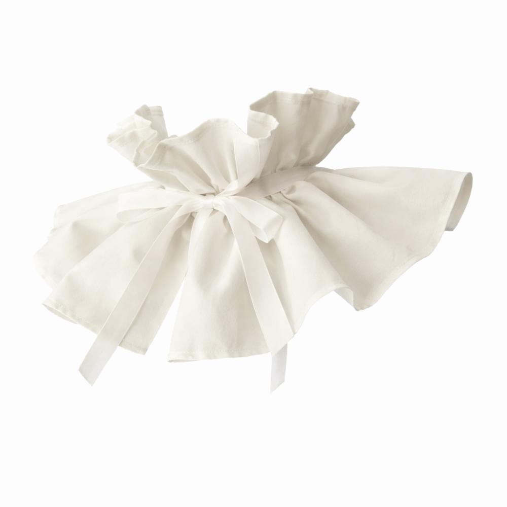 Ribbon Tie Faux Ruffled Shawl Ruff Lace Up Pleated Retro Fake Stand Collar  Girls Clothes