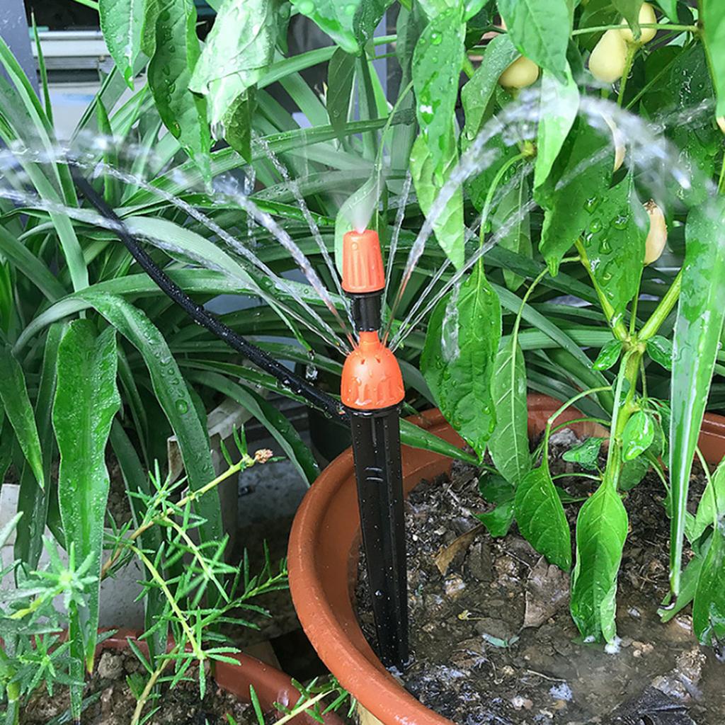 10m Drip Irrigation System Automatic Watering Garden Greenhouse Agriculture Hose Kit
