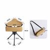3-Legged Outdoor Folding Stool Foldable Fishing Chair Easy To Carry Camping Chair  Garden