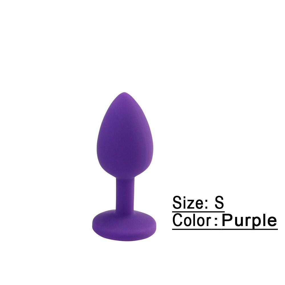 Sex Toys Products Adults Crystal Jewelry Mini Butt Plug Silicone Anal Plug Bullet Vibrator Prostate Massager