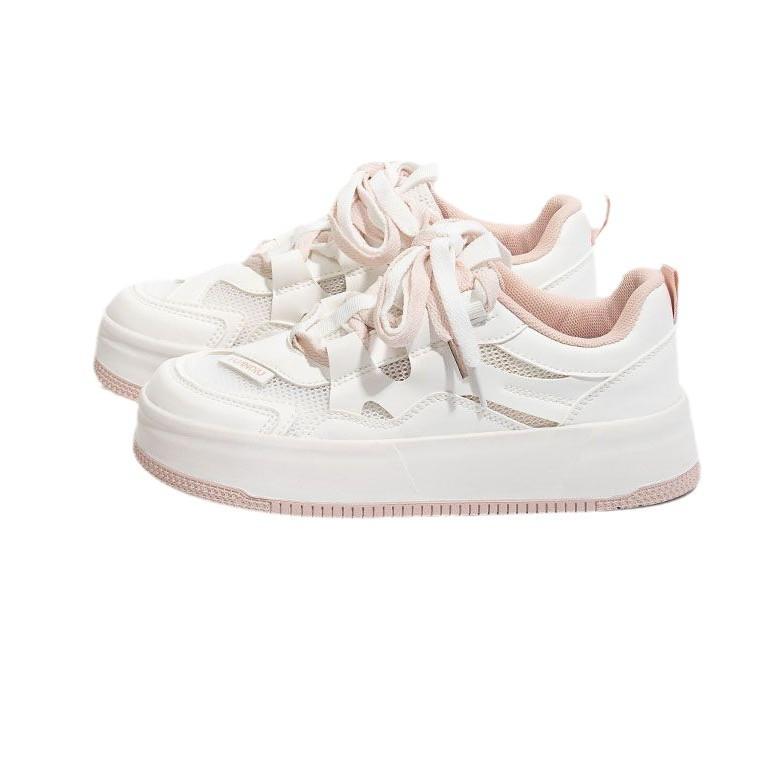 2025 Spring and Autumn Popular Versatile Board Shoes Women's Korean Version Trend Ins Student Little White Shoes Platform Casual Sports Shoes