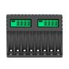 Rechargeable Battery Charger 8 Slot LCD Indicator for aaa/aa Battery Charging
