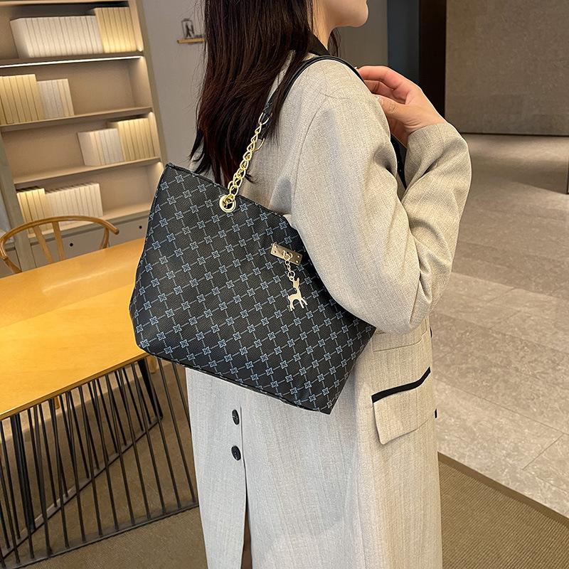 Women Luxury Design Tote Bag Large Capacity Handbag Fashion Printing Shoulder Bag Trendy New Shopping Bag Premium