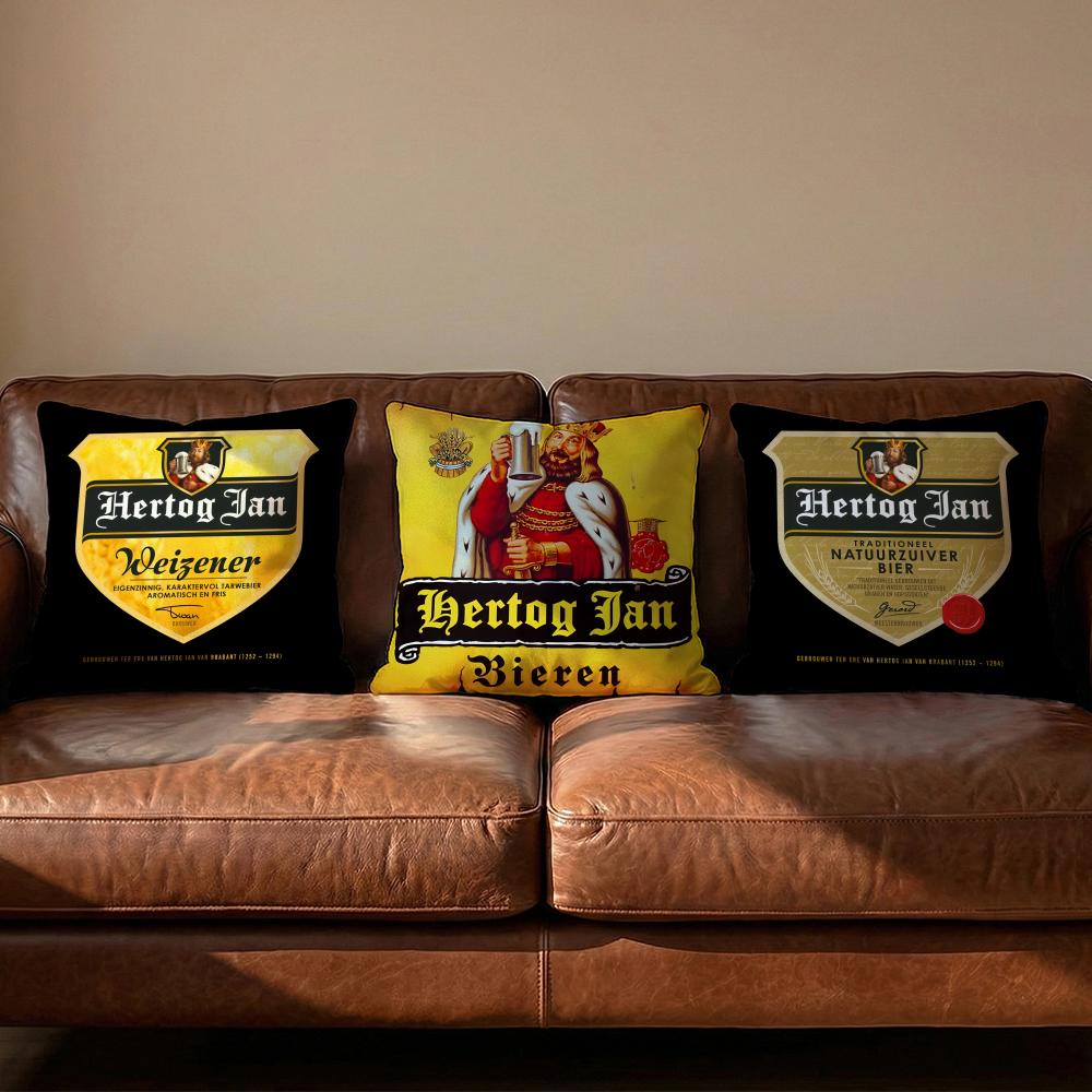 HHERTOG JANS Cushion Cover Soft Reversible Durable Pillow Cover MultiScene Use for Home Car Daily Comfort