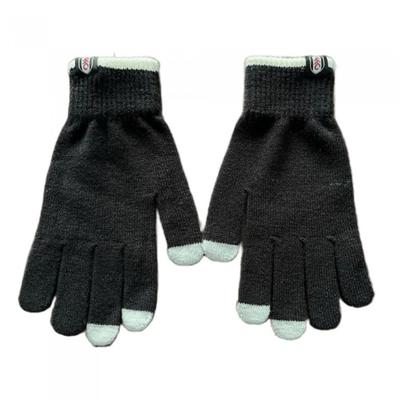 Fulham FC Unisex Yetişkin Örgü Crest Touch Eldivenler
