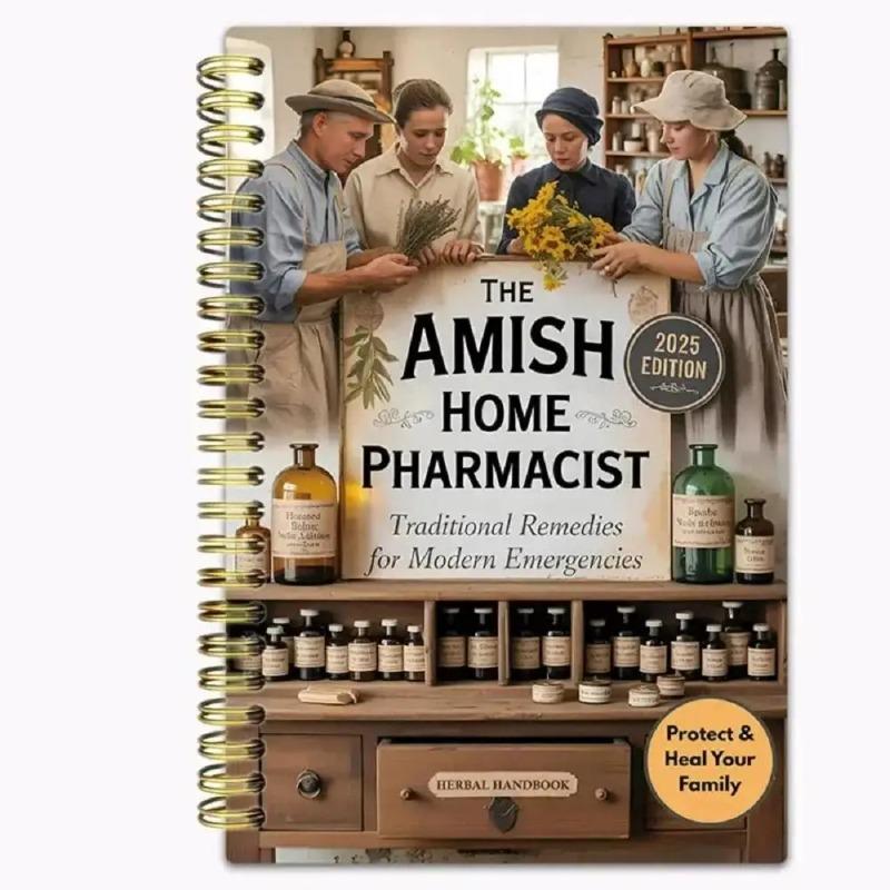 2025 Famiglia Amish Farmacista Manuale Erboristico Spirale Terapia Naturale Tradizionale Emergenza Guida Terapia Familiare Medicina Erboristica