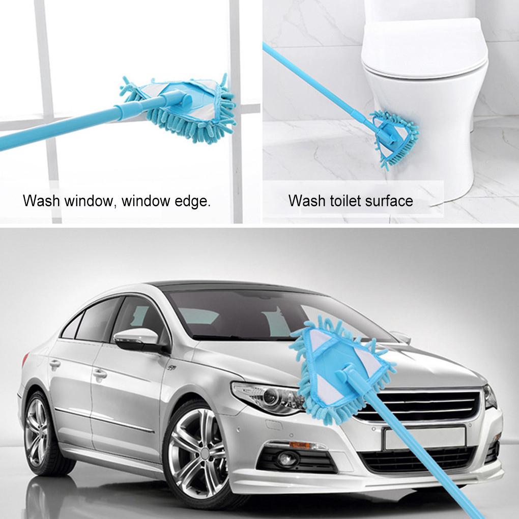 Rotating Wet Dry Concrete Floor Mop Bedroom Washroom Lavatory Detachable Telescopic Dust Remover Hotel Office Cleaning Tool