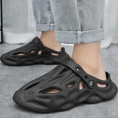 Fashion Shevalues Summer Classic Beach Men Slippers New Breathable Hollow Hole Shoes Men's Casual Sandals Outdoor Soft Cloud Slippers