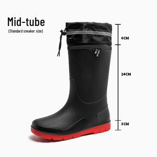 

Мужские водонепроницаемые нескользящие резиновые сапоги Cross-Border в корейском стиле для рыбалки, морской рыбалки и мытья автомобиля. 41