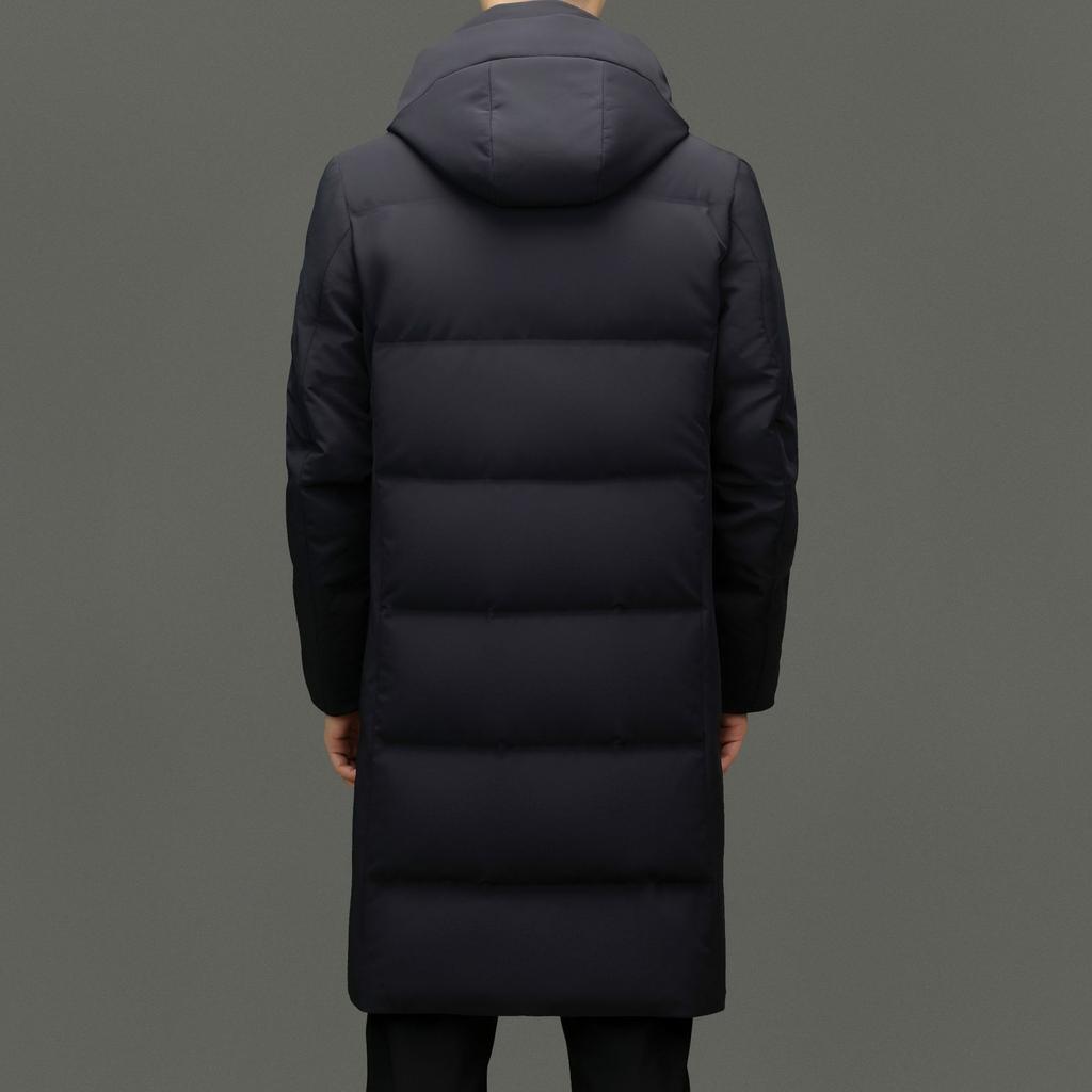 Winter Men's Down Jacket, Dad's Clothing, Winter Lapel Jacket, Casual Middle-aged Thickened Cold-proof Clothing