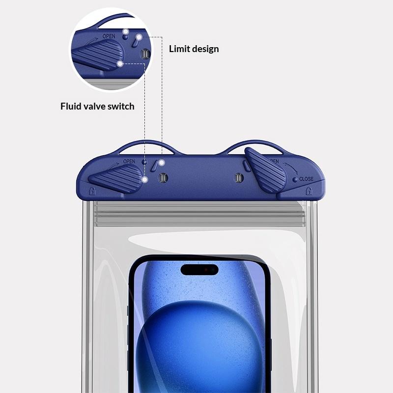8-Zoll wasserdichte Touchscreen-Handytasche zum Schwimmen, Outdoor-Tauch- und Schwimm-Handytasche zum Umhängen