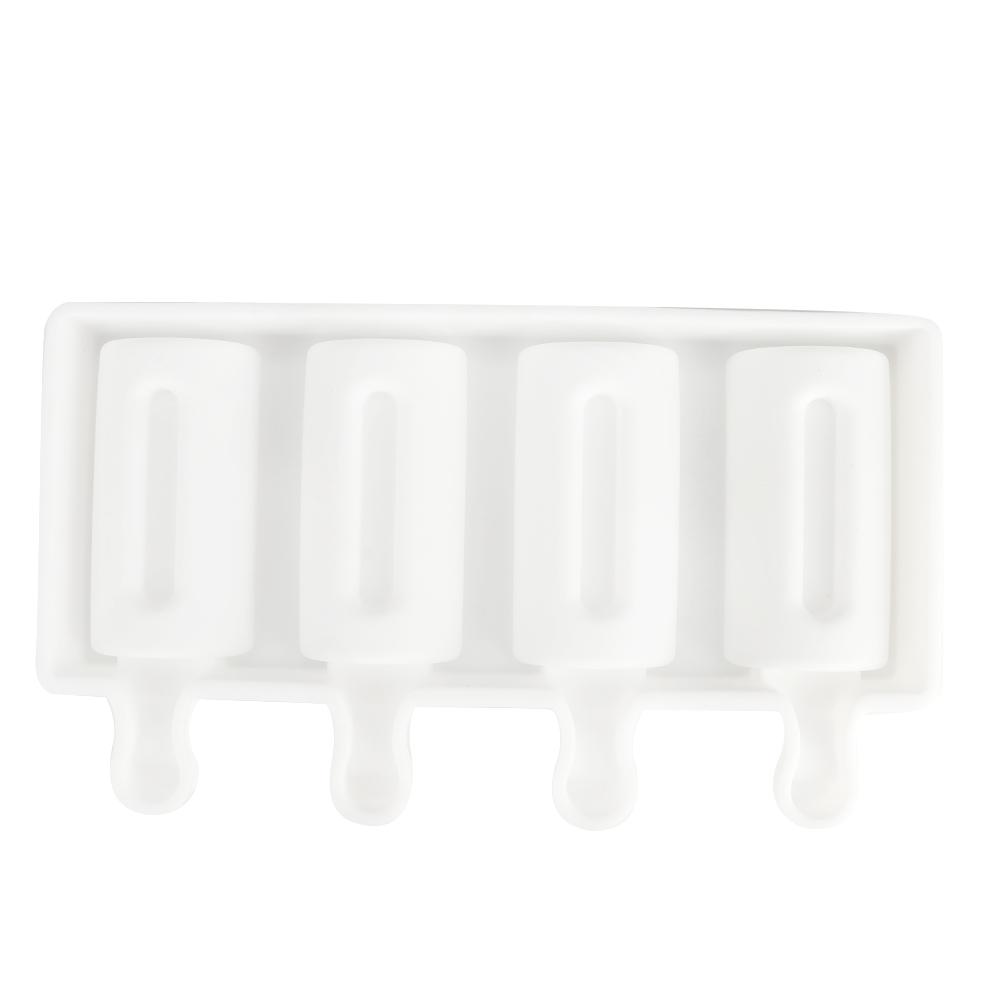 4 Grids Food Grade Silicone Ice Mold DIY Ice Cream Molds Maker Making Tool for Home Kitchen