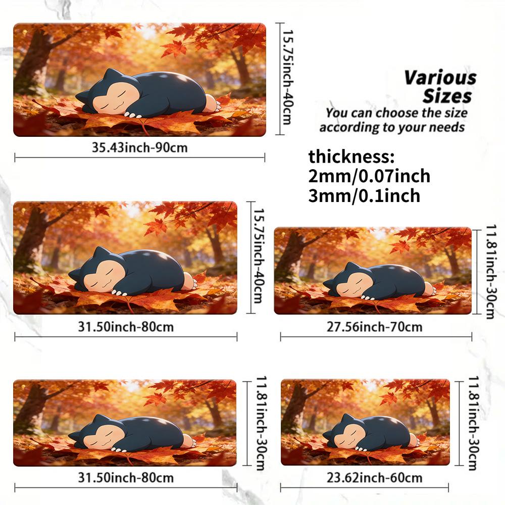 Pokemon Gengar vs Mega Charizard X Gaming Mouse Pad NonSlip Desk Mat 30x80x0.2cm